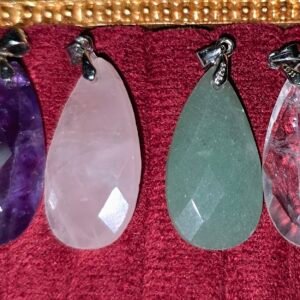 Teardrop Faceted Pendants