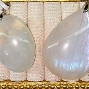 White Moonstone Pendants (Sri Lanka)
