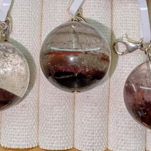 Red Phantom Garden Quartz Pendants