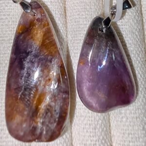 Rutilated Amethyst Pendants