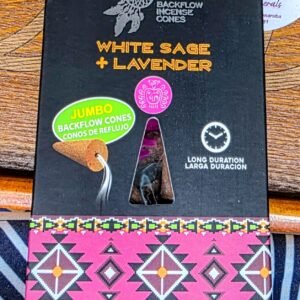 Tribal Soul White Sage & Lavender Jumbo Backflow Cones