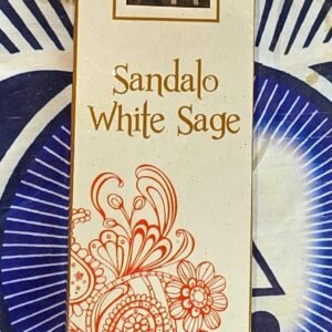 Triskel Sandalwood & White Sage Incense Sticks – Hand Rolled in India 