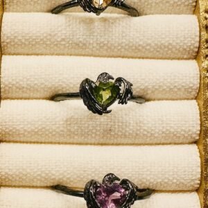 Black Coated Dove Rings