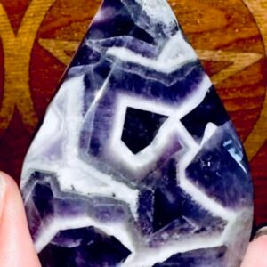 Chevron Amethyst Tear drops