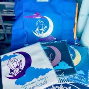 Crescent Moon Minerals Canvas Tote Bag
